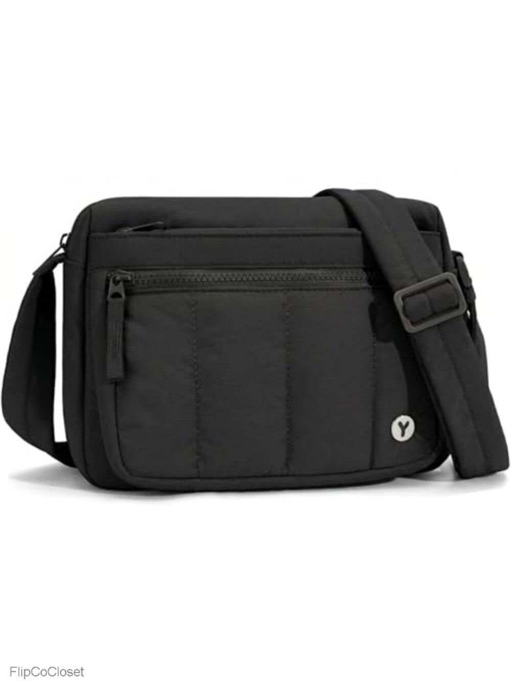 Quilted Puffer Crossbody Bag Lightweight Nylon Shoulder Purse Adjustable Strap